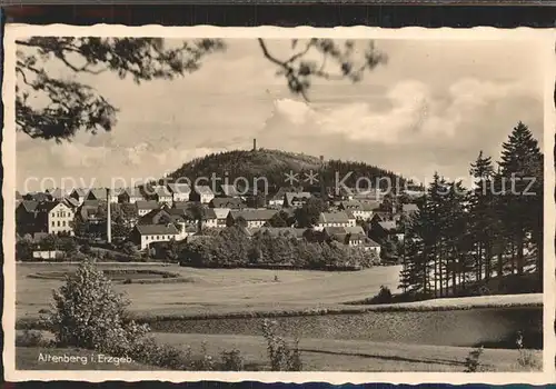 Altenberg Erzgebirge Teilansicht mit Geisingberg Kat. Geising