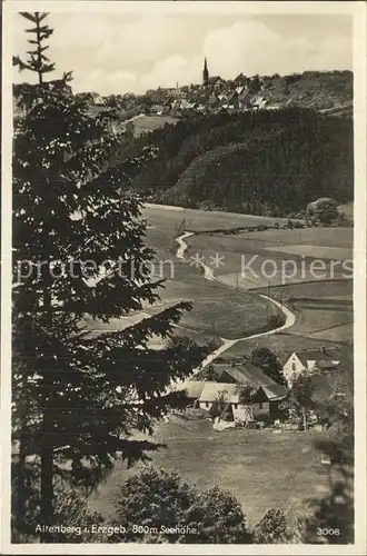 Altenberg Erzgebirge Panorama Kat. Geising