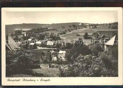 Altenberg Erzgebirge Panorama Bergstadt Kat. Geising