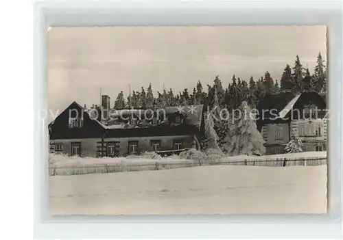 Altenberg Erzgebirge Erich Weinert Heim im Winter Kat. Geising