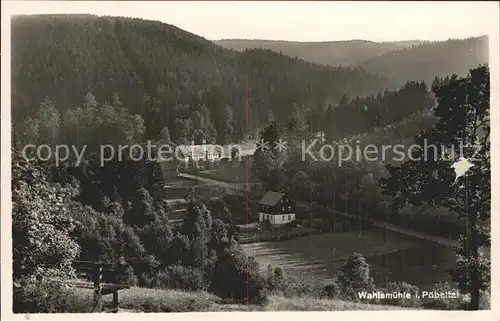 Poebeltal Wahlsmuehle Kat. Schmiedeberg Osterzgebirge