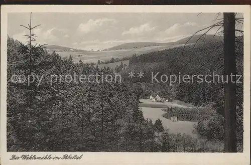 Poebeltal Gasthaus Wahlsmuehle Kat. Schmiedeberg Osterzgebirge