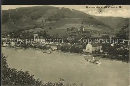 Obernzell Donau Panorama Sommerfrische Dampfer Kat. Obernzell