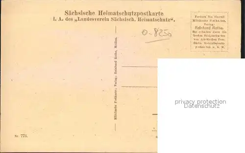 Alt Meissen Elbe Fischerhaeuser Serie Saechsische Heimatschutz Postkarten Kat. Meissen