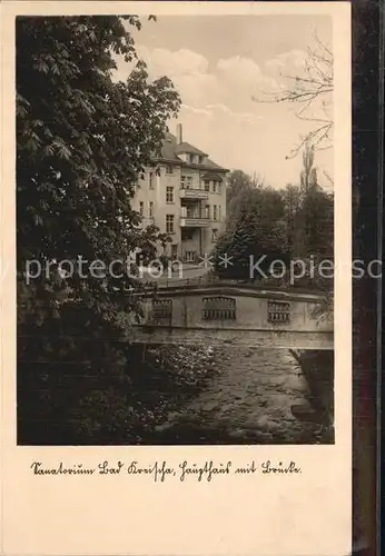 Bad Kreischa Sanatorium Haupthaus Bruecke