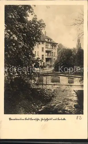 Bad Kreischa Sanatorium Haupthaus mit Bruecke