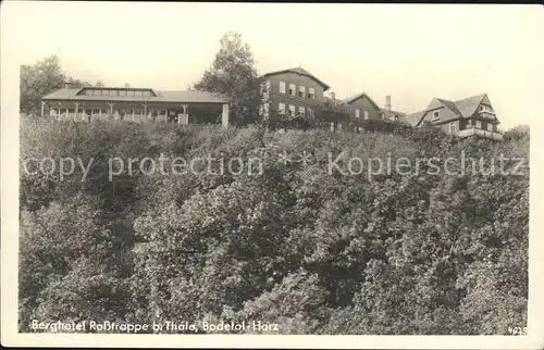 Bodetal Harz Berghotel Rosstrappe Kat. Treseburg