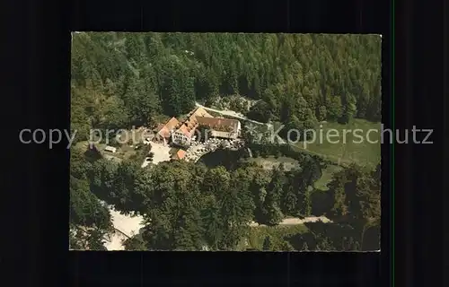 hf00952 Teutoburgerwald Luftbild Pension Silbermuehle Kategorie. Detmold Alte Ansichtskarten
