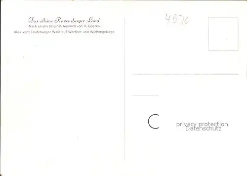 hf00954 Teutoburgerwald Litho Kuenstlerkarte Kategorie. Detmold Alte Ansichtskarten