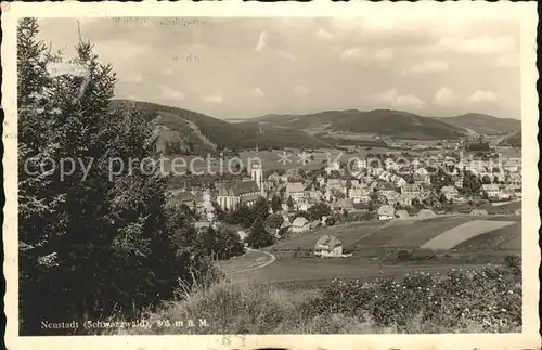 Neustadt Donaueschingen Panorama Kat. Donaueschingen