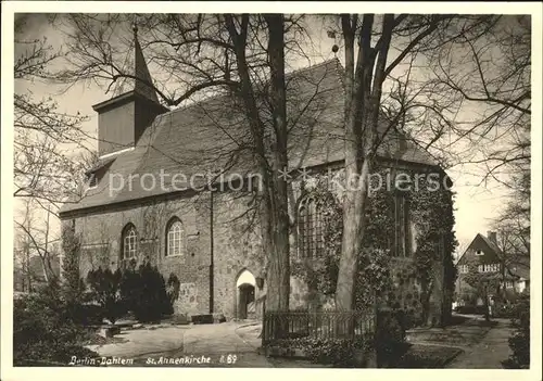 Dahlem Berlin St. Annenkirche / Berlin /Berlin Stadtkreis