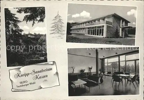 Teutoburgerwald Kneipp Sanatorium Kassen Kat. Detmold