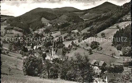 Bad Griesbach Schwarzwald Ortsansicht mit Kirche Mineral- und Moorbad Schwarzwald / Bad Peterstal-Griesbach /Ortenaukreis LKR