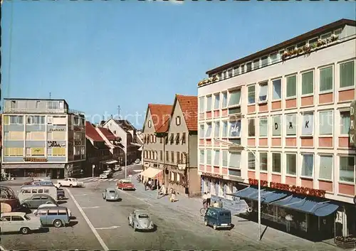 Schwenningen Neckar Marktplatz Autos / Villingen-Schwenningen /Schwarzwald-Baar-Kreis LKR