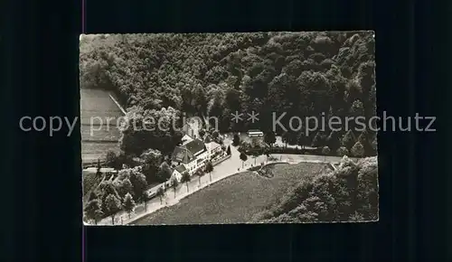 Iburg Teutoburger Wald Waldhotel Felsenkeller Fliegeraufnahme Kat. Hoerstel