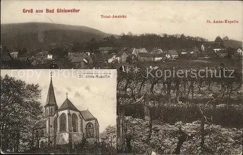 Bad Gleisweiler Totalansicht St. Anna Kapelle / Gleisweiler /Suedliche Weinstrasse LKR
