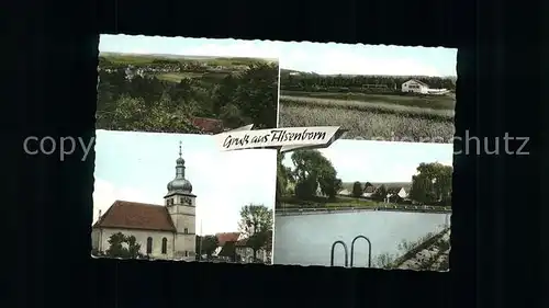 Alsenborn Panorama Sportheim Sportplatz Kirche Schwimmbad Kat. Enkenbach Alsenborn