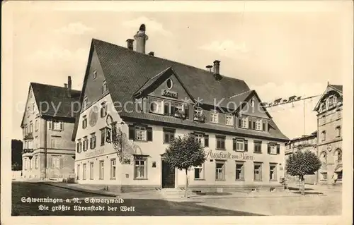 Schwenningen Neckar Gasthaus Ausschank zum Baeren Groesste Uhrenstadt der Welt / Villingen-Schwenningen /Schwarzwald-Baar-Kreis LKR