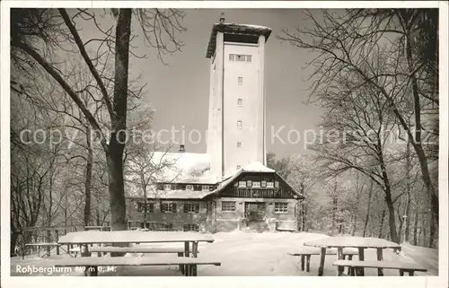 Rossbergturm Unterkunftshaus Winter Kat. Reutlingen