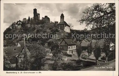 Foto Zeitz F.G. Nr. 2131 Reichenberg St. Goarshausen  Kat. Berchtesgaden