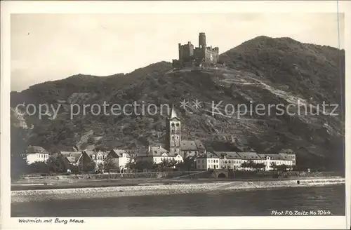 Foto Zeitz F.G. Nr. 1044 Wellmich Burg Maus  Kat. Berchtesgaden