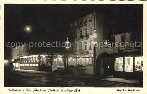 Foto Zeitz F.G. Nr. 3095 Ruedesheim a. Rh. Parkhotel Deutscher Hof  Kat. Berchtesgaden