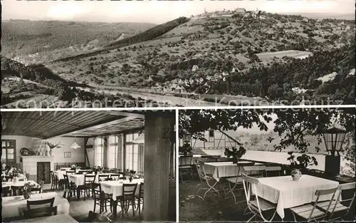 Rainbach Neckargemuend Panorama Gasthaus Neckartal Terrasse