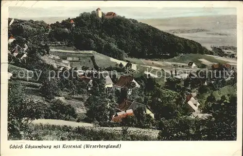 Rosental Weserbergland mit Schloss Schaumburg Kat. Hessisch Oldendorf