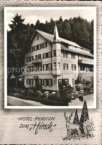 Roet Schoenegruend Hotel Pension zum "Hirsch" Kat. Murg