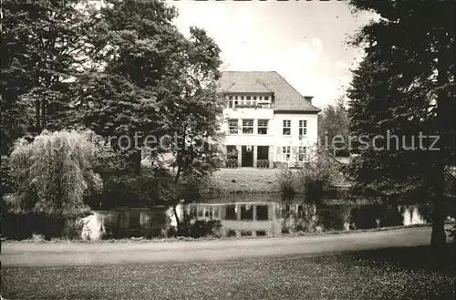 Tiefenbrunn Goettingen Sanatorium Teich