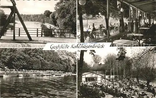 Wannsee Gaststaette Kohlhasenbruecke Terrasse Kat. Berlin