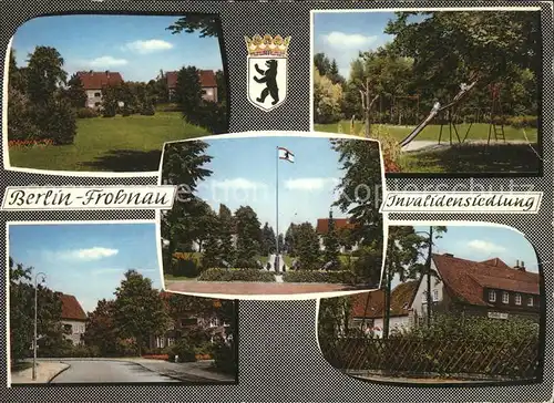 Frohnau Berlin Invalidensiedlung Kinderspielplatz Restaurant Hubertus Klause Wappen / Berlin /Berlin Stadtkreis