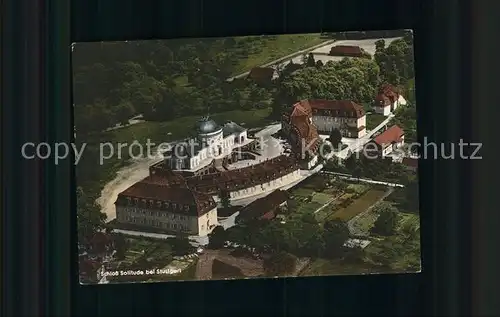 Stuttgart Fliegeraufnahme Schloss Solitude Kat. Stuttgart