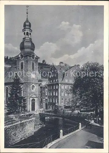 Monschau Montjoie Ev Kirche Rotes Haus Rurbruecke Kat. Monschau