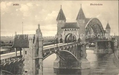 Bonn Rhein Rheinbruecke / Bonn /Bonn Stadtkreis