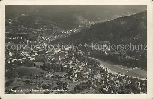 Baden Baden Fliegeraufnahme Kat. Baden Baden