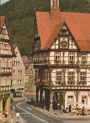 hf37529 Urach Bad Marktplatz Rathaus Kategorie.  Alte Ansichtskarten