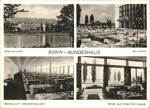 Bonn Rhein Bundeshaus Rhein Terrasse Restaurant / Bonn /Bonn Stadtkreis