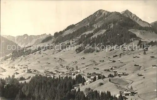 Hirschegg Kleinwalsertal Vorarlberg mit Heuberg Kat. Mittelberg
