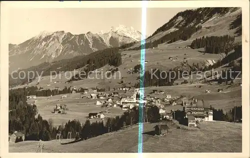 Riezlern Kleinwalsertal Vorarlberg mit Nebelhorn Kat. Mittelberg