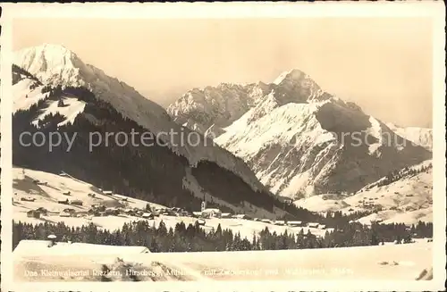 Kleinwalsertal mit Riezlern Hirschegg und Mittelberg Kat. Oesterreich