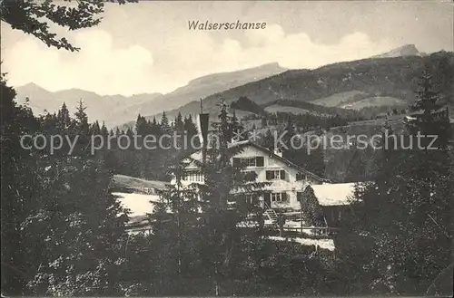 Kleinwalsertal Walserschanze Kat. Oesterreich