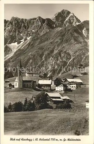 Hirschegg Kleinwalsertal Vorarlberg mit Widderstein Kat. Mittelberg