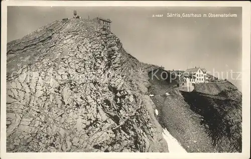 Saentis AR Gasthaus mit Observatorium Kat. Saentis