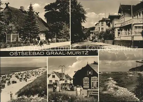 Graal-Mueritz Ostseebad Strand Haeuser / Seeheilbad Graal-Mueritz /Bad Doberan LKR