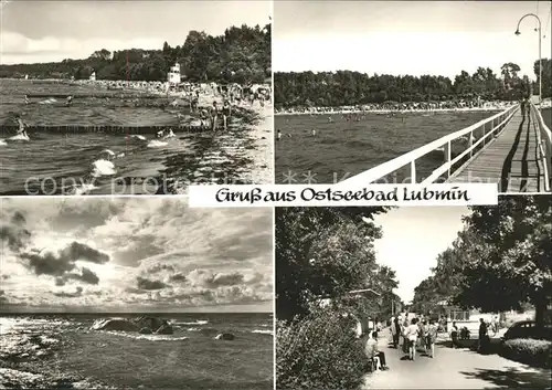 Lubmin Ostseebad Strand Promenade Seebruecke / Lubmin /Ostvorpommern LKR