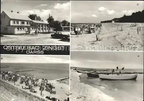 Zingst Ostseebad Strand Boote / Zingst Darss /Nordvorpommern LKR