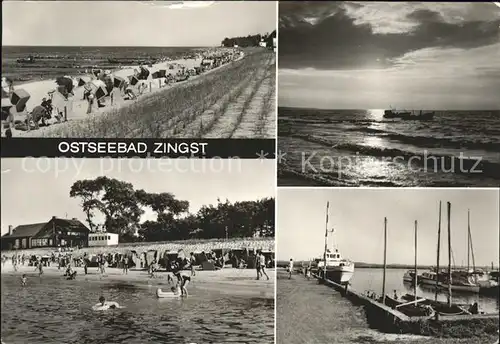 Zingst Ostseebad Strand Hafen / Zingst Darss /Nordvorpommern LKR