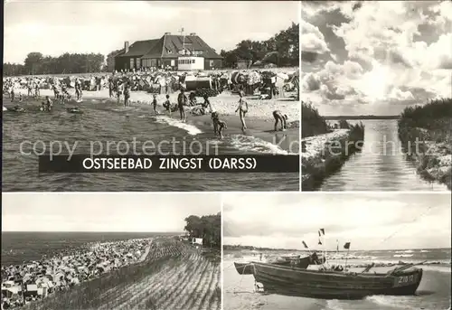 Zingst Ostseebad Strand Fischerboote / Zingst Darss /Nordvorpommern LKR