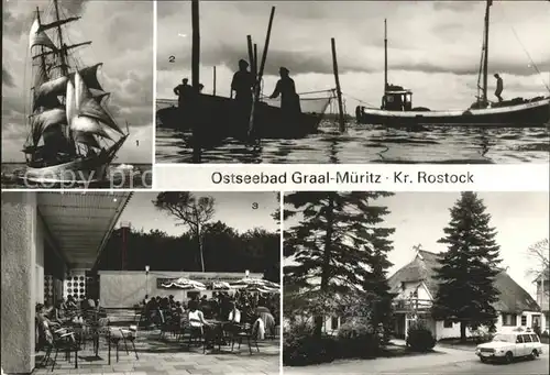 Graal-Mueritz Ostseebad Fischerboote Segelschulschiff Wilhelm Piec Bodden / Seeheilbad Graal-Mueritz /Bad Doberan LKR